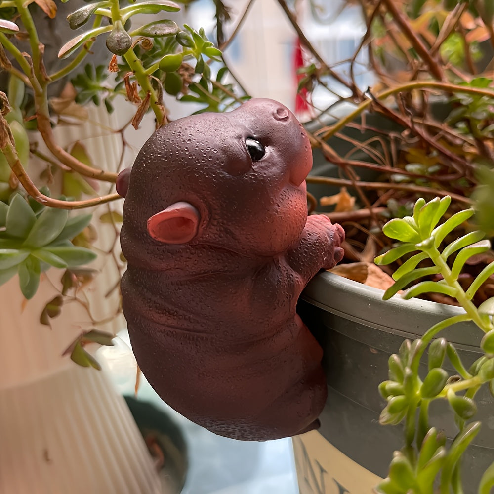 Hängande Flodhäst - 9cm - CC Krukan