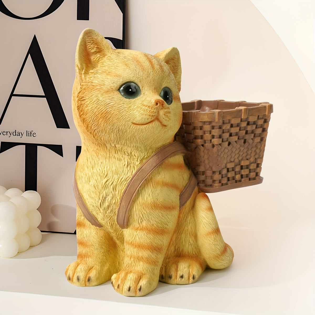 Katt Blomkruka - 15,5cm - 2 Olika Färger - CC Krukan