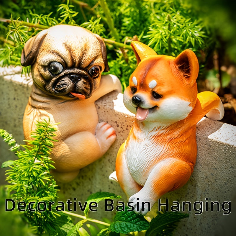Hängande Hundar Mops & Shiba - 12/12,5cm - CC Krukan