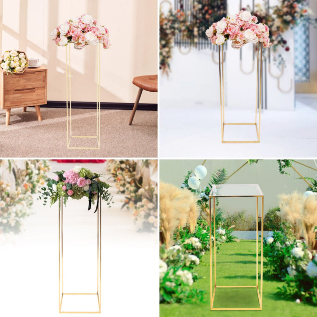 Elegant Metallblomstställ - 100cm - CC Krukan