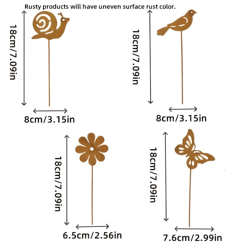 1pk-4st Metall Djur - 18cm - CC Krukan