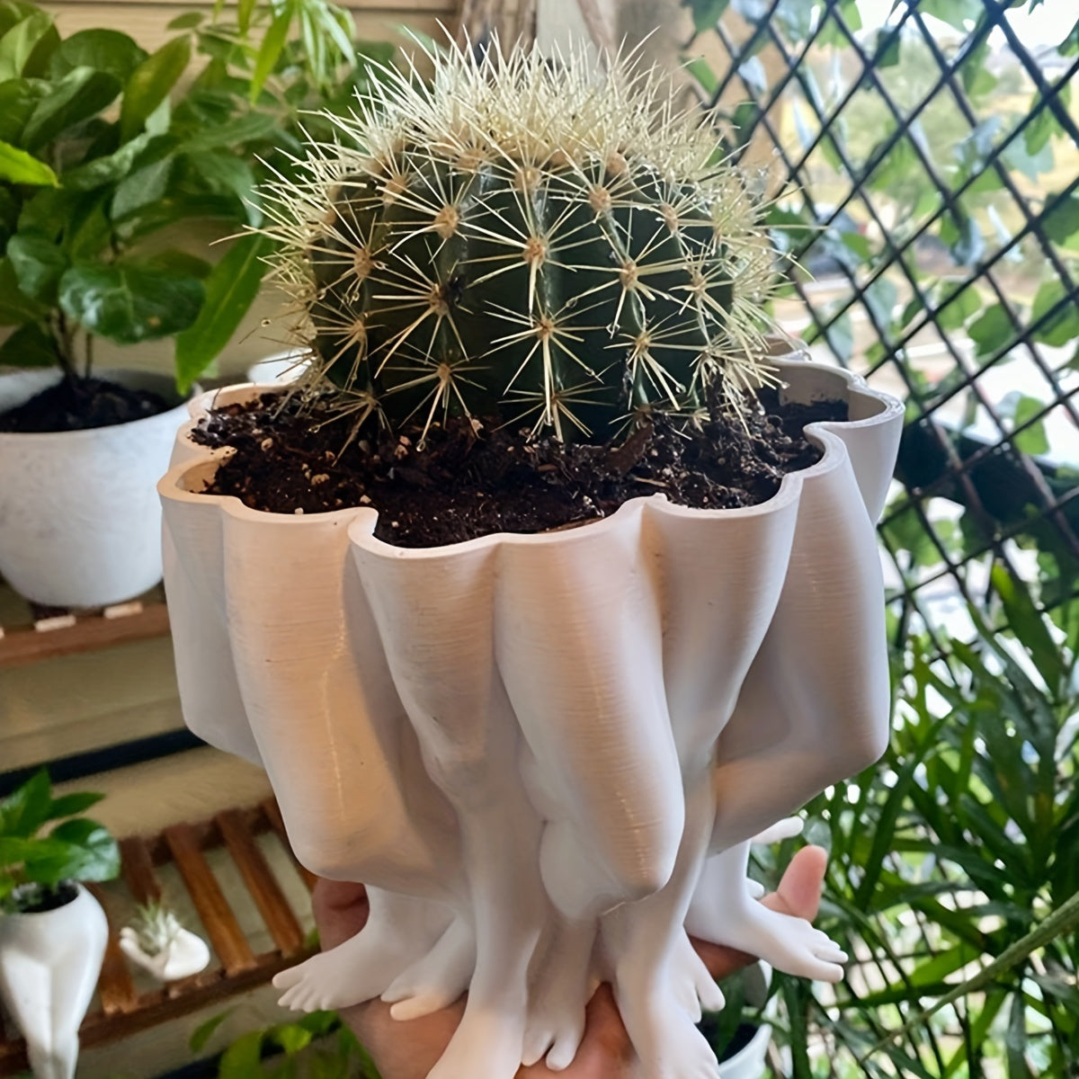 Människoben Blomkruka - 10,5cm - CC Krukan
