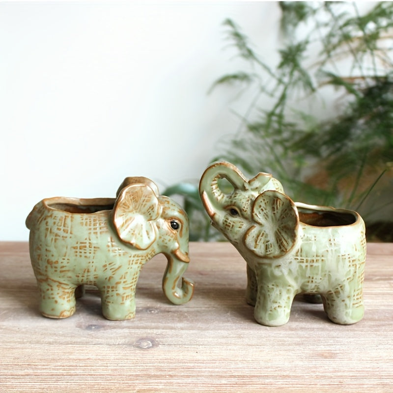 Elefant Blomkruka - 10/11,5cm - 2 Modeller - CC Krukan