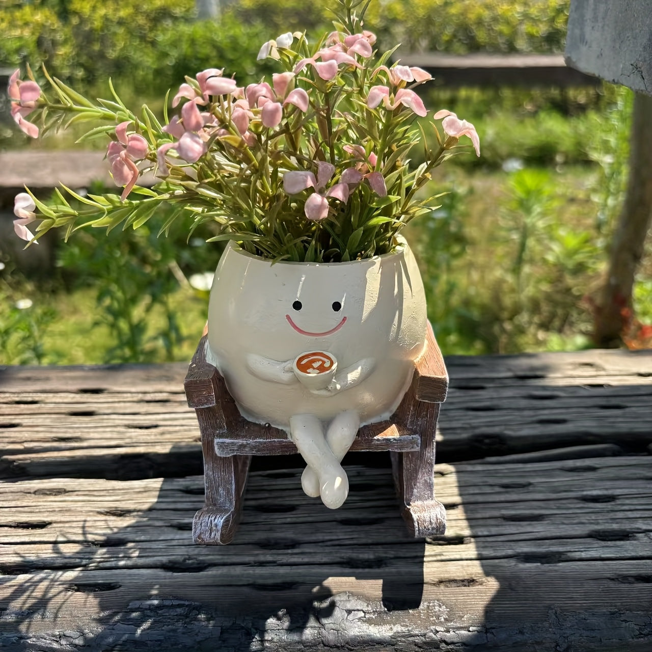 Leende Ansikte Blomkruka - 11,5cm - CC Krukan
