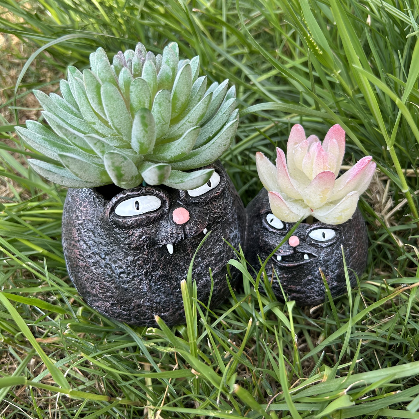 Katt Monster Blomkruka - 9cm - CC Krukan