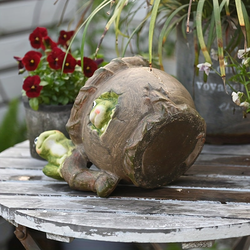 Blomkruka med Grodor - 19cm - CC Krukan