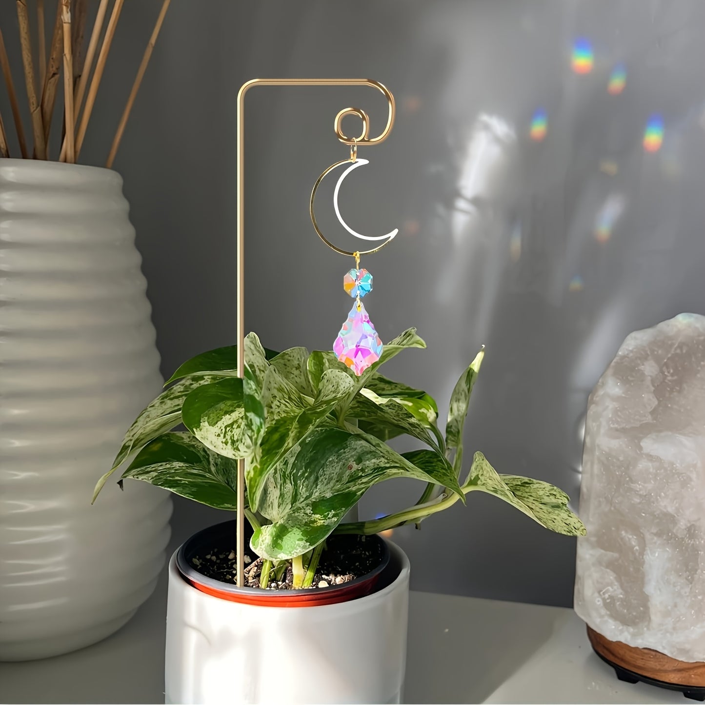1pk-4st Kristallglas med Olika Symboler - 36cm - CC Krukan