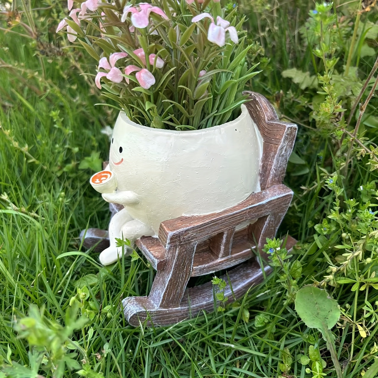 Leende Ansikte Blomkruka - 11,5cm - CC Krukan