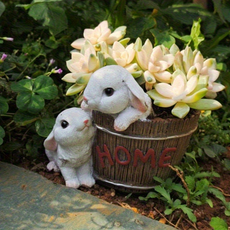 Kanin Blomkruka - 14cm - 2 Olika Färger - CC Krukan