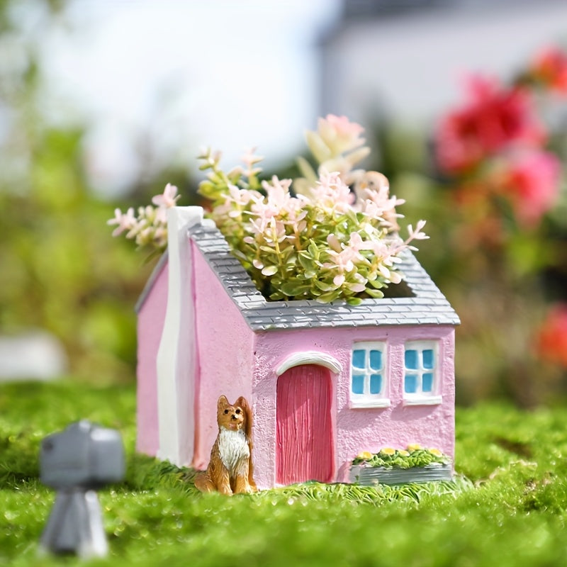 Hus Blomkruka - 8/10cm - 2 Olika Färger - CC Krukan