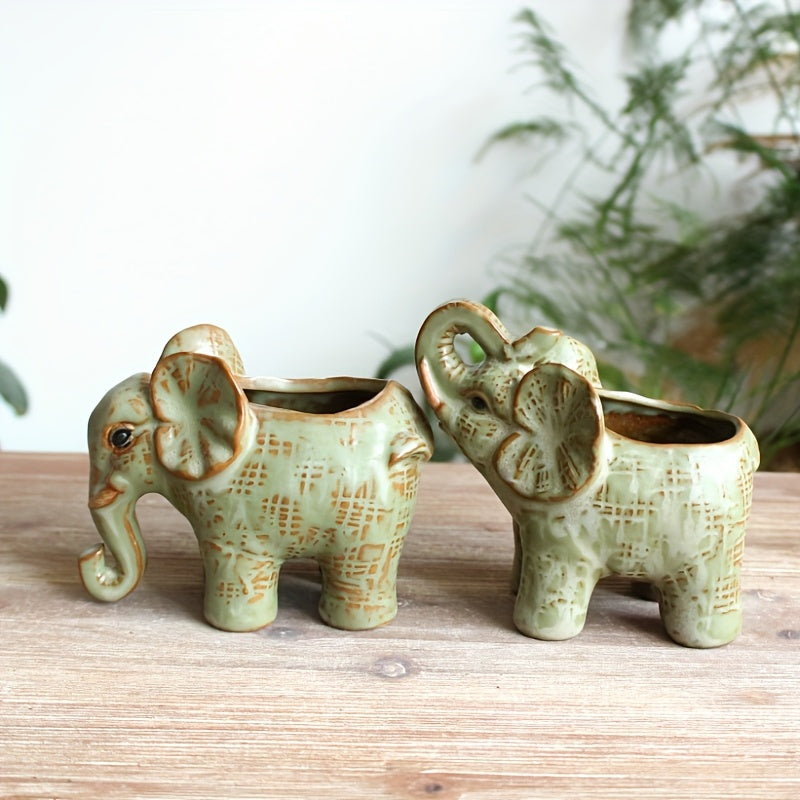 Elefant Blomkruka - 10/11,5cm - 2 Modeller - CC Krukan