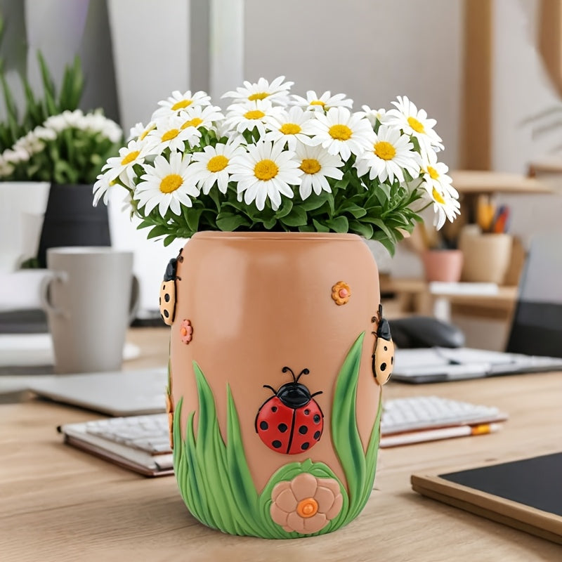 Nyckelpigor Blomkruka - 19cm - CC Krukan