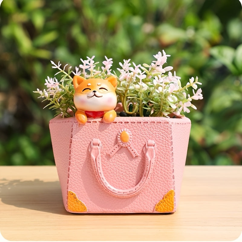 Hängade Gris, Katt, Panda & Hund i Blomkruka - 8,5cm - 4 Olika Modeller - CC Krukan