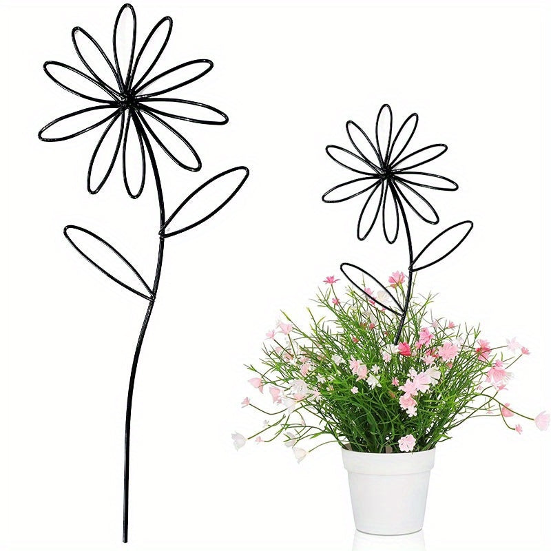 1pk-3st Metall Blomma - 32cm - CC Krukan