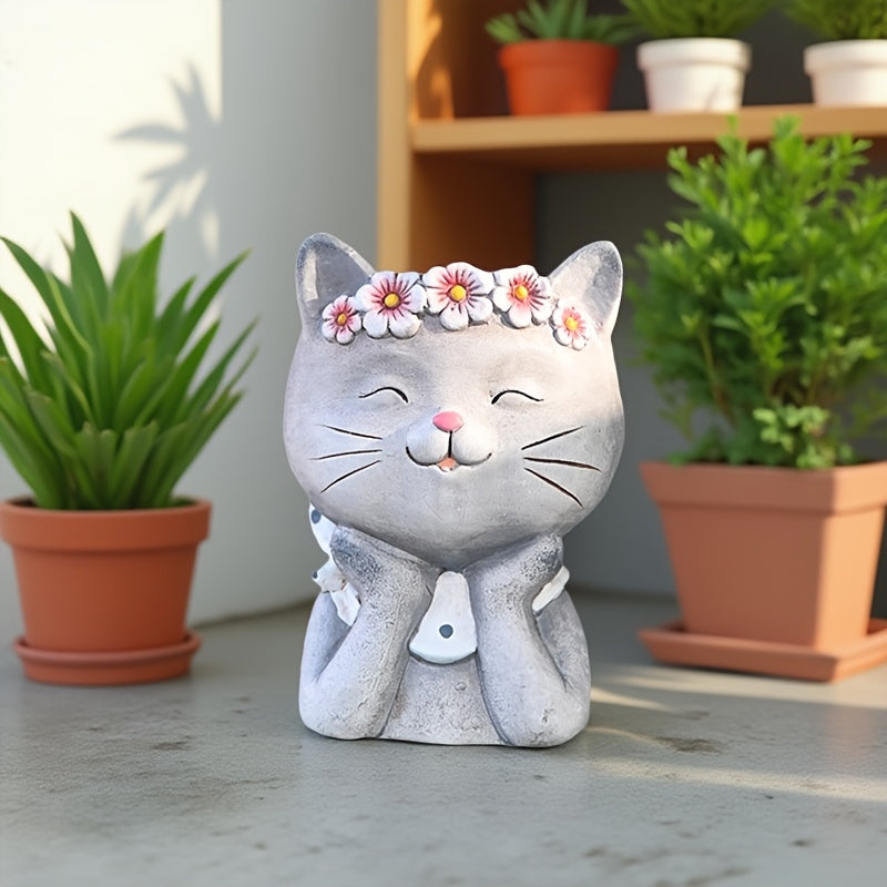 Katt Blomkruka - 16cm - CC Krukan