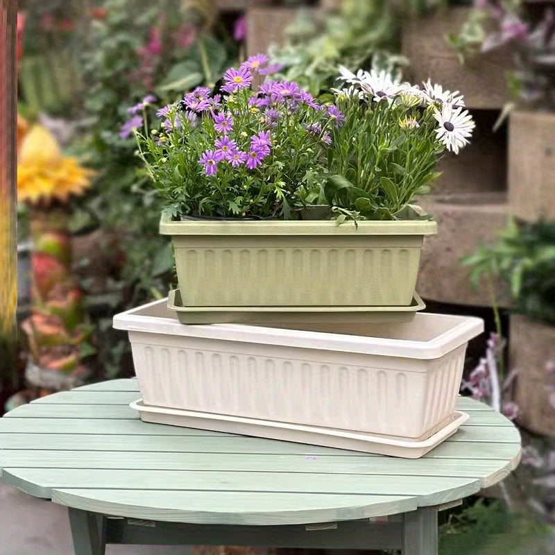 Blomkruka med Bricka - 12cm - 2 Olika Färger - CC Krukan