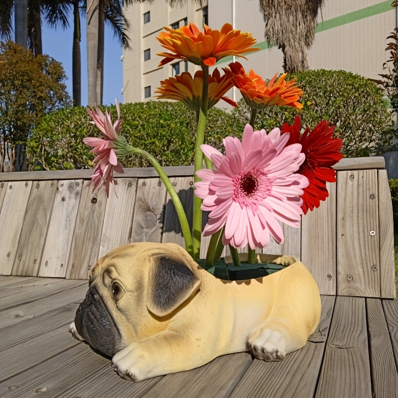 Pug Dog Blomkruka - 10,5cm - CC Krukan