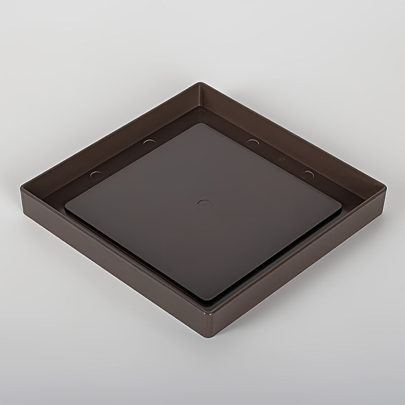 Fyrkantiga Blomkruka med Bricka - 20cm - CC Krukan