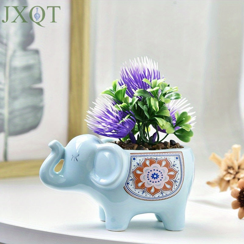 1pk-1/4st Elefant Blomkruka - 7,5cm - 4 Olika Färger - CC Krukan