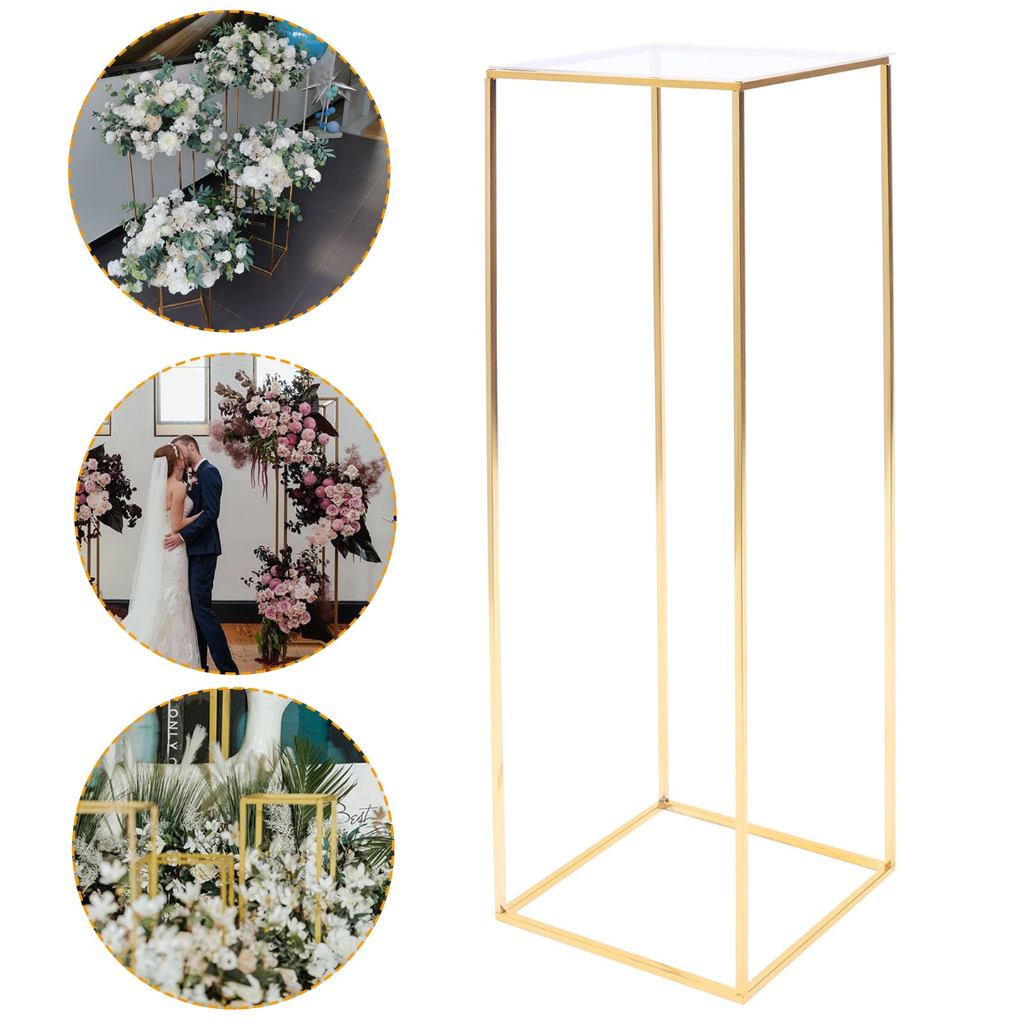 Elegant Metallblomstställ - 100cm - CC Krukan