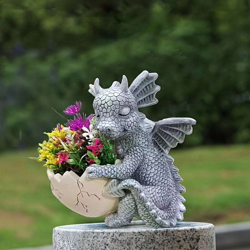 Drake med ägg Blomkruka - 15,5cm - CC Krukan