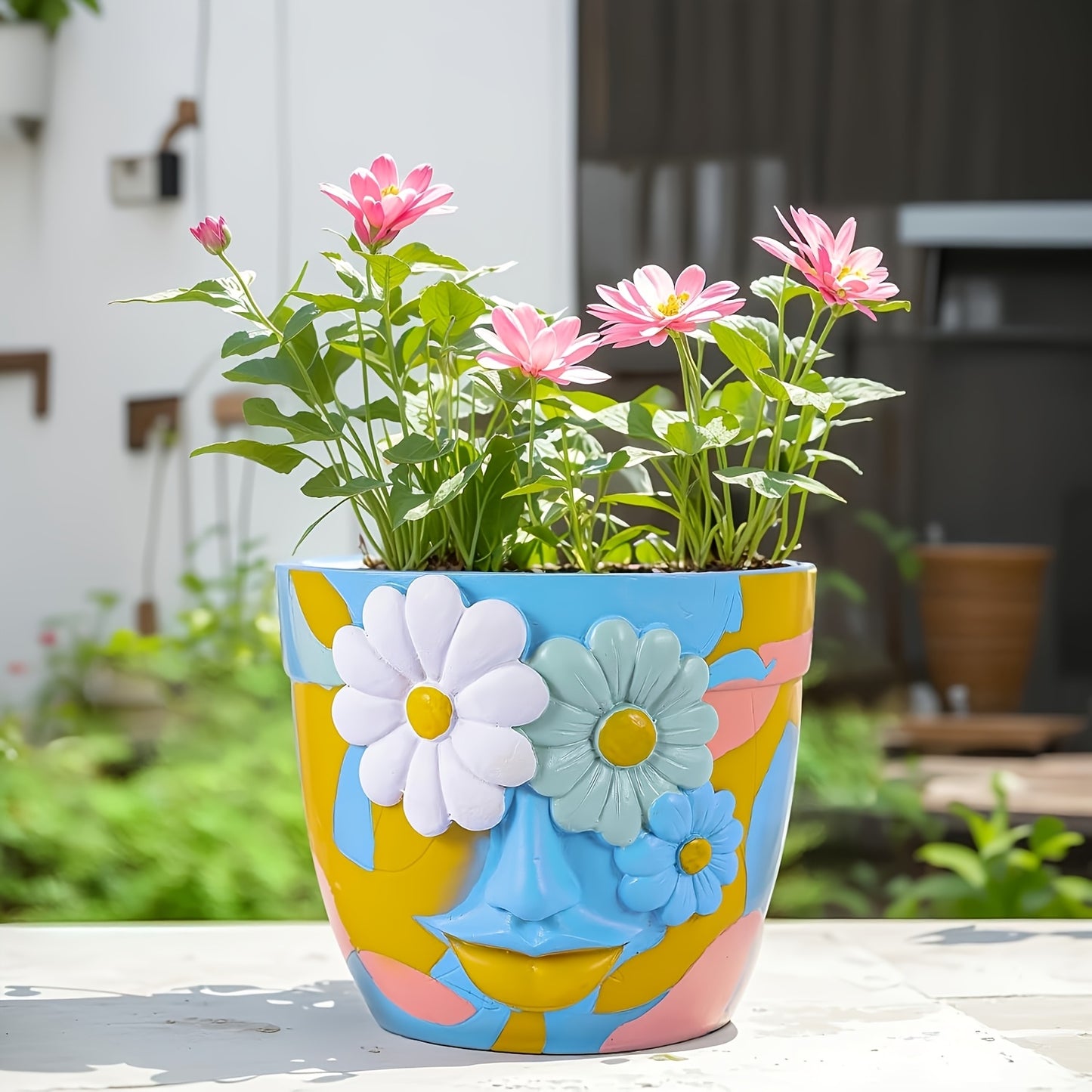 Blommigt Ansikte - 13cm - CC Krukan
