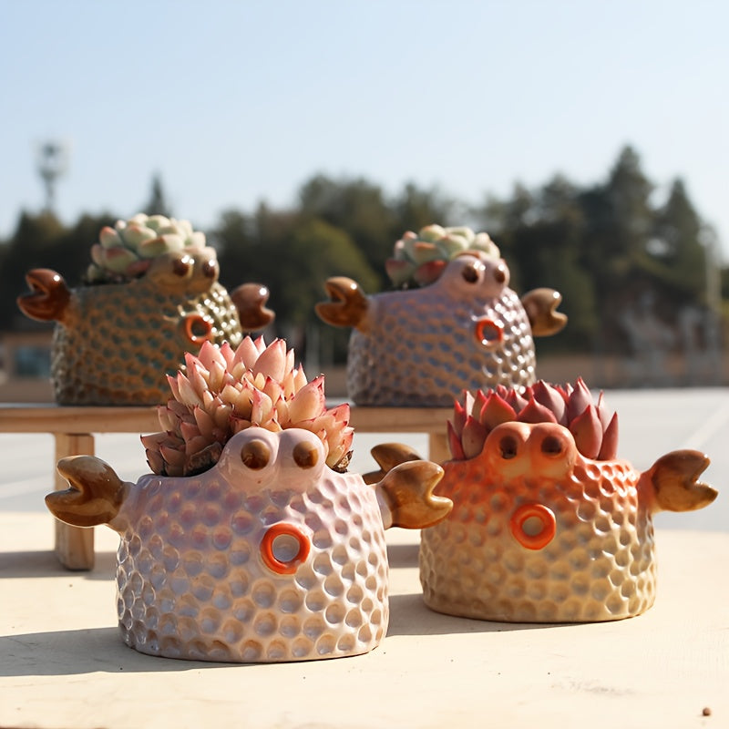 1pk-4st Krabb Blomkrukor - 7,5cm - CC Krukan