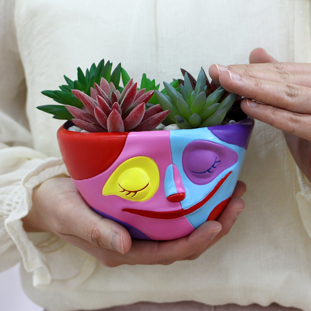Ansikte Blomkruka - 8cm - CC Krukan