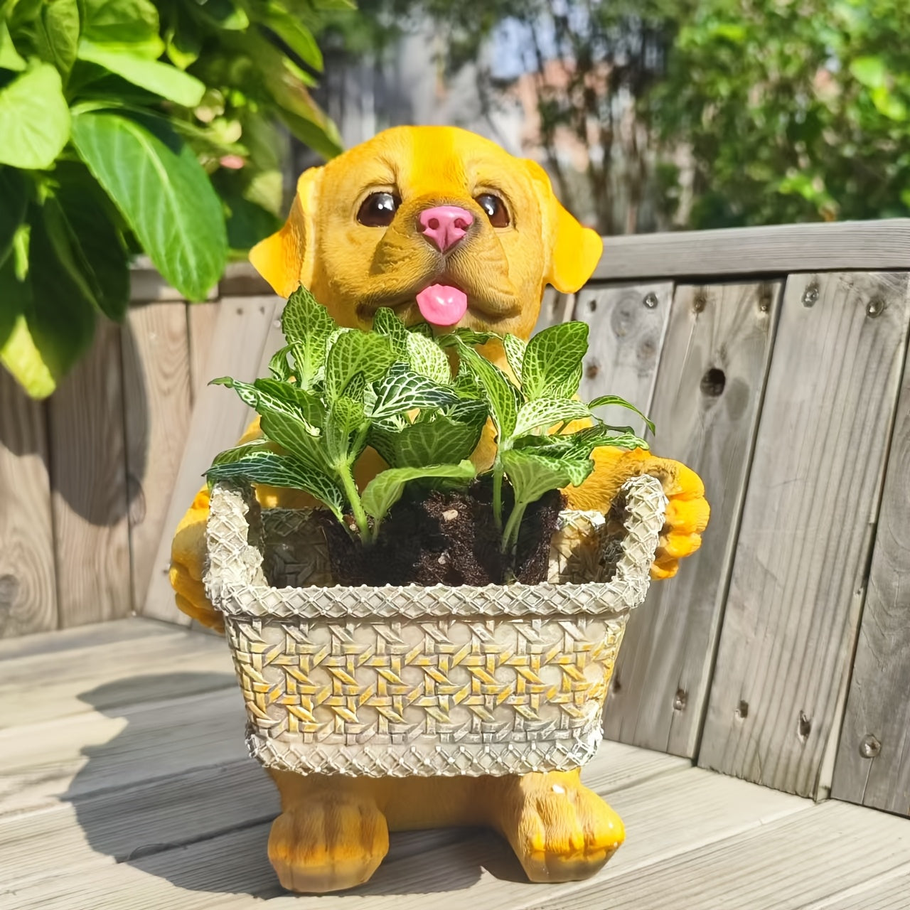 Hundvalp Blomkruka - 23,5cm - CC Krukan