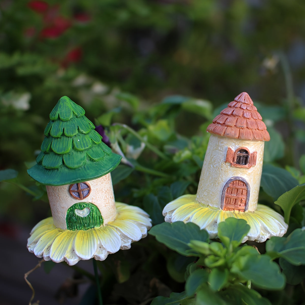 1pk-4st Små Hus Dekoration - 14,5cm - CC Krukan