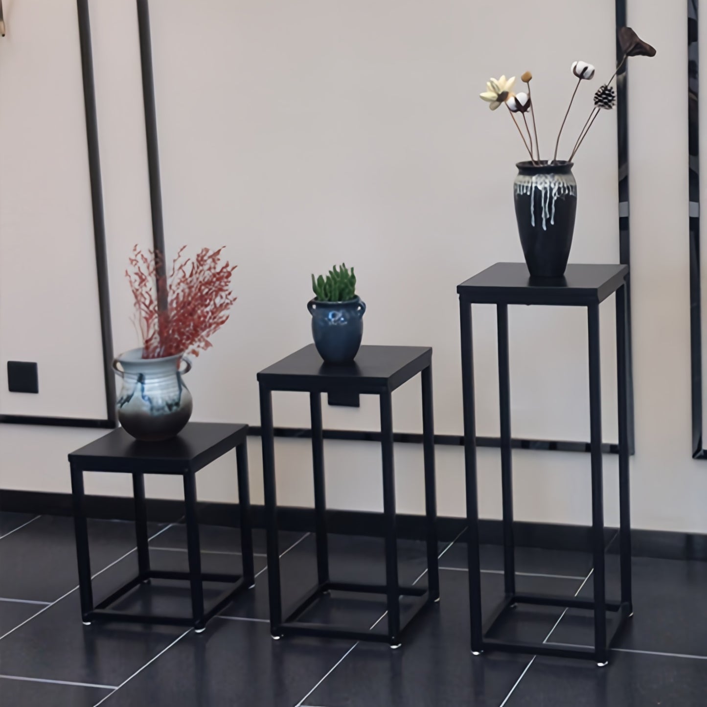1pk-3st Blomställ - 40/60/80cm - CC Krukan