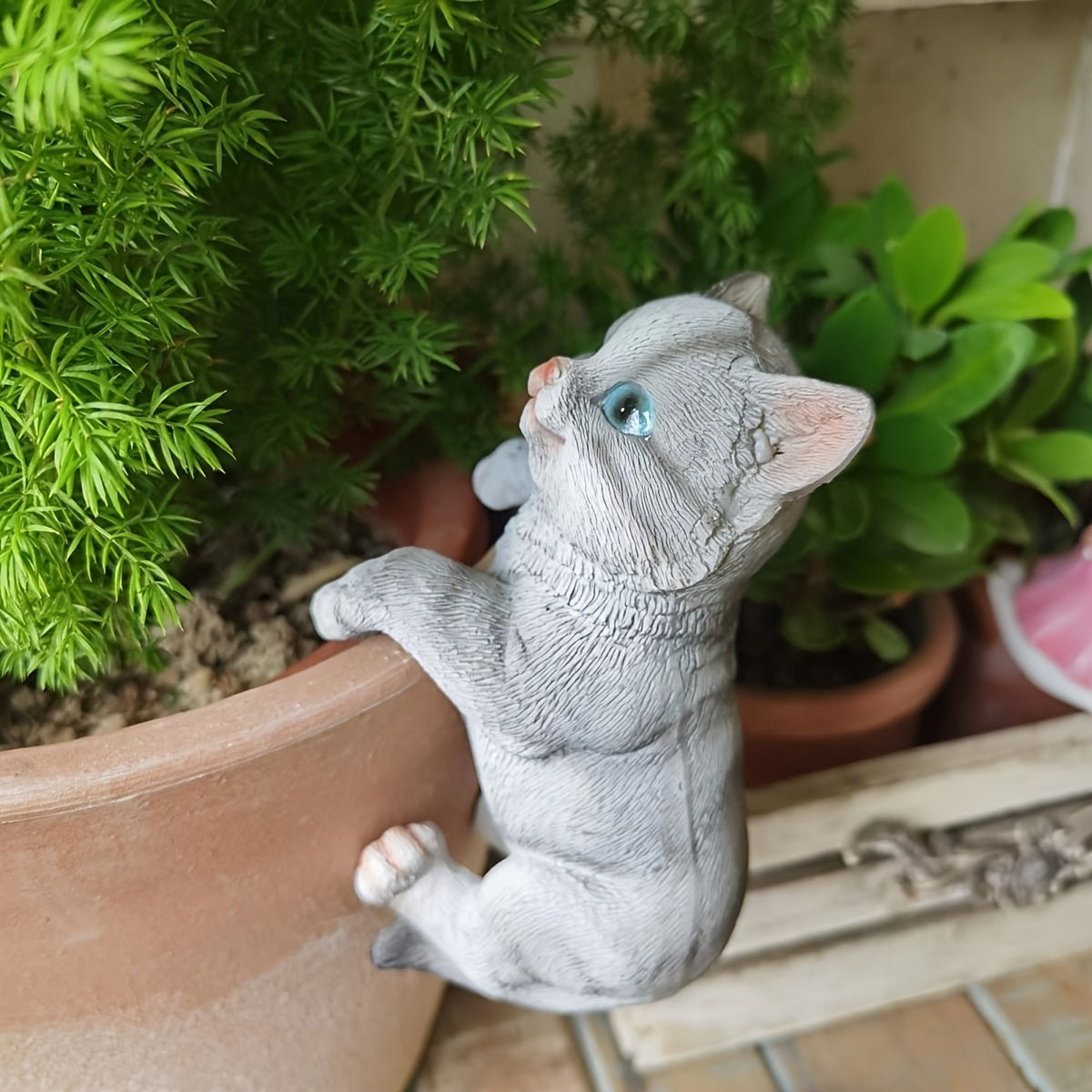 2st Hängande Katt & Hund - 14cm - CC Krukan
