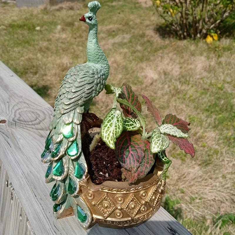 Påfågel Blomkruka -13cm - CC Krukan
