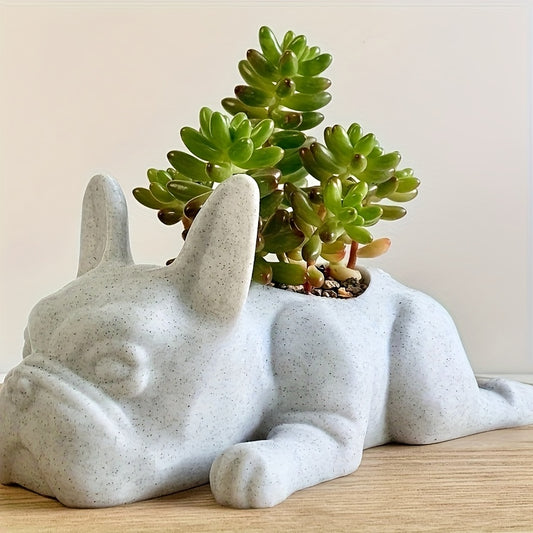 Fransk Bulldogg Blomkruka - 4,5cm - CC Krukan