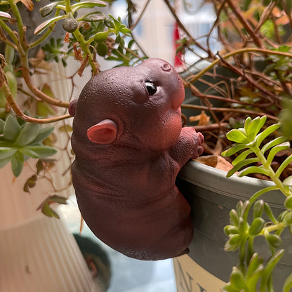 Hängande Flodhäst - 9cm - CC Krukan