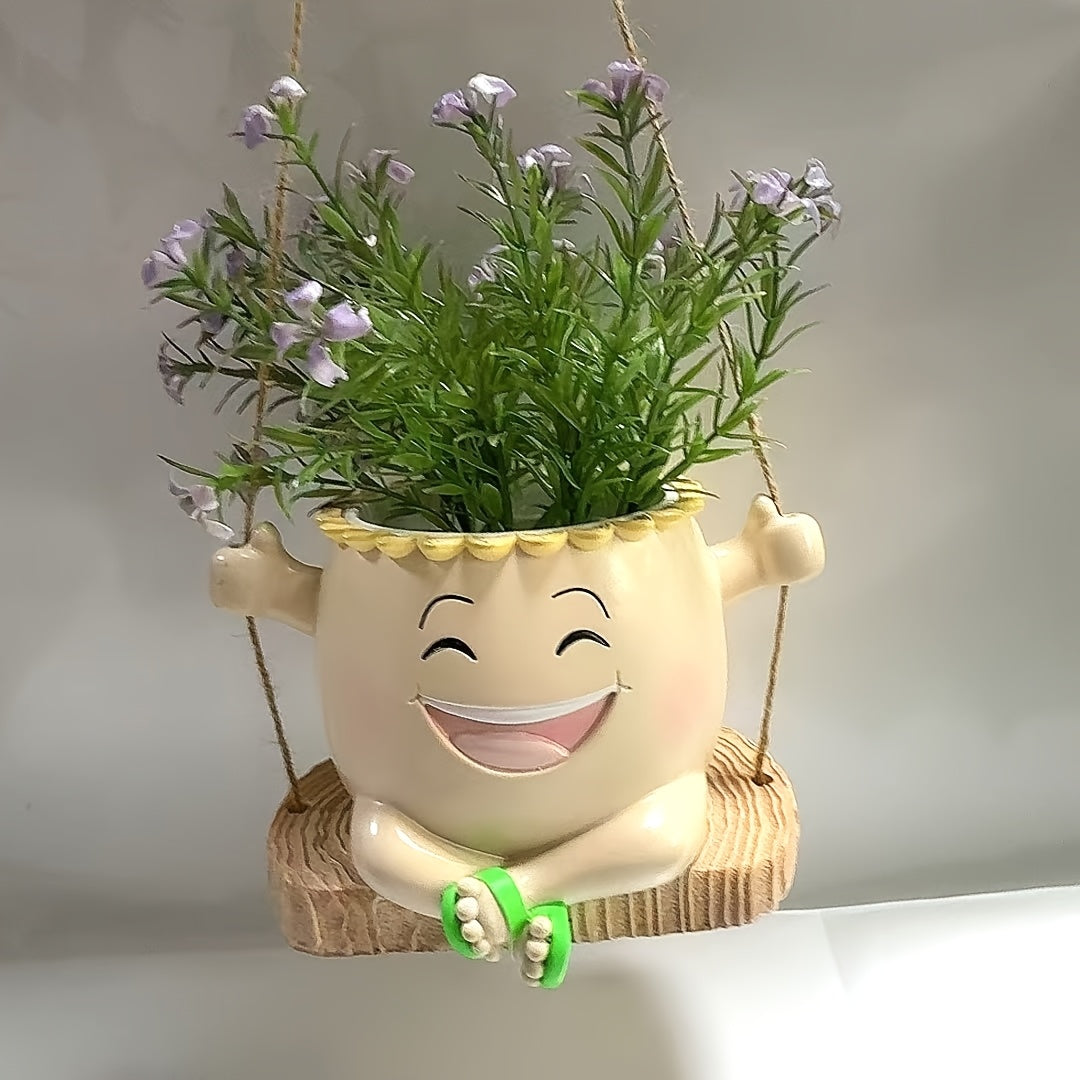 Leende Ansikte Blomkruka - 11,5cm - CC Krukan