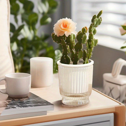 1pk-4st Självbevattnande Krukor - 10/11,5/16,5cm - 2 Olika Färger - CC Krukan