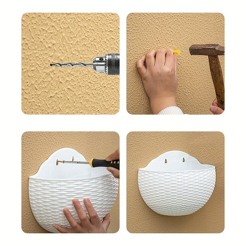 Väggmonterad Kruka i Plast - 16,5cm - 5 Olika Färger - CC Krukan