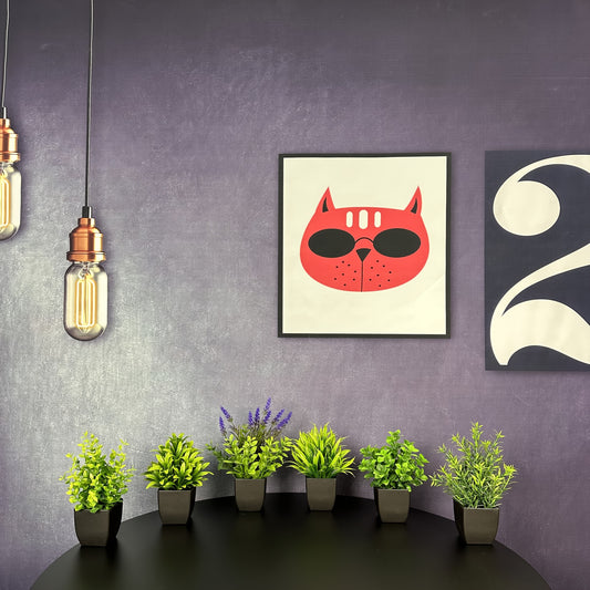 6st Blomkrukor + Växt