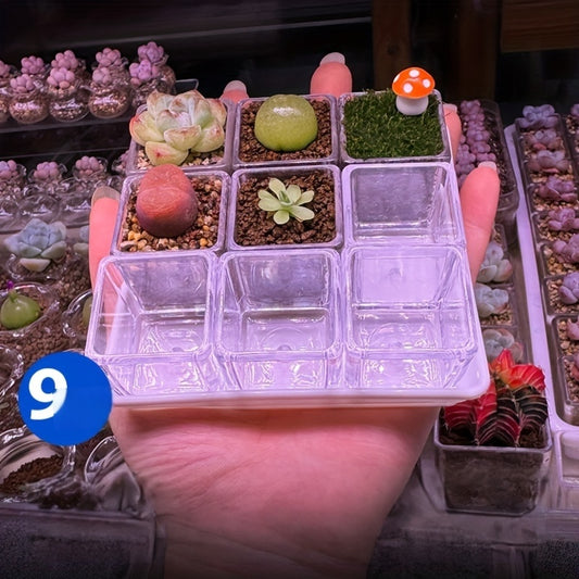 9st Blomkrukor + Bricka