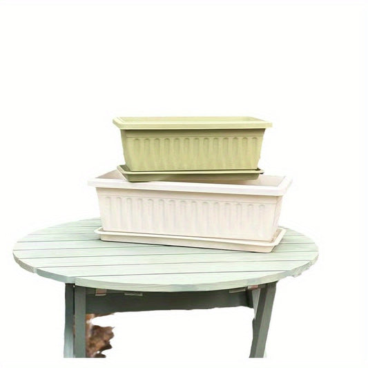 Blomkruka med Bricka - 12cm - 2 Olika Färger - CC Krukan