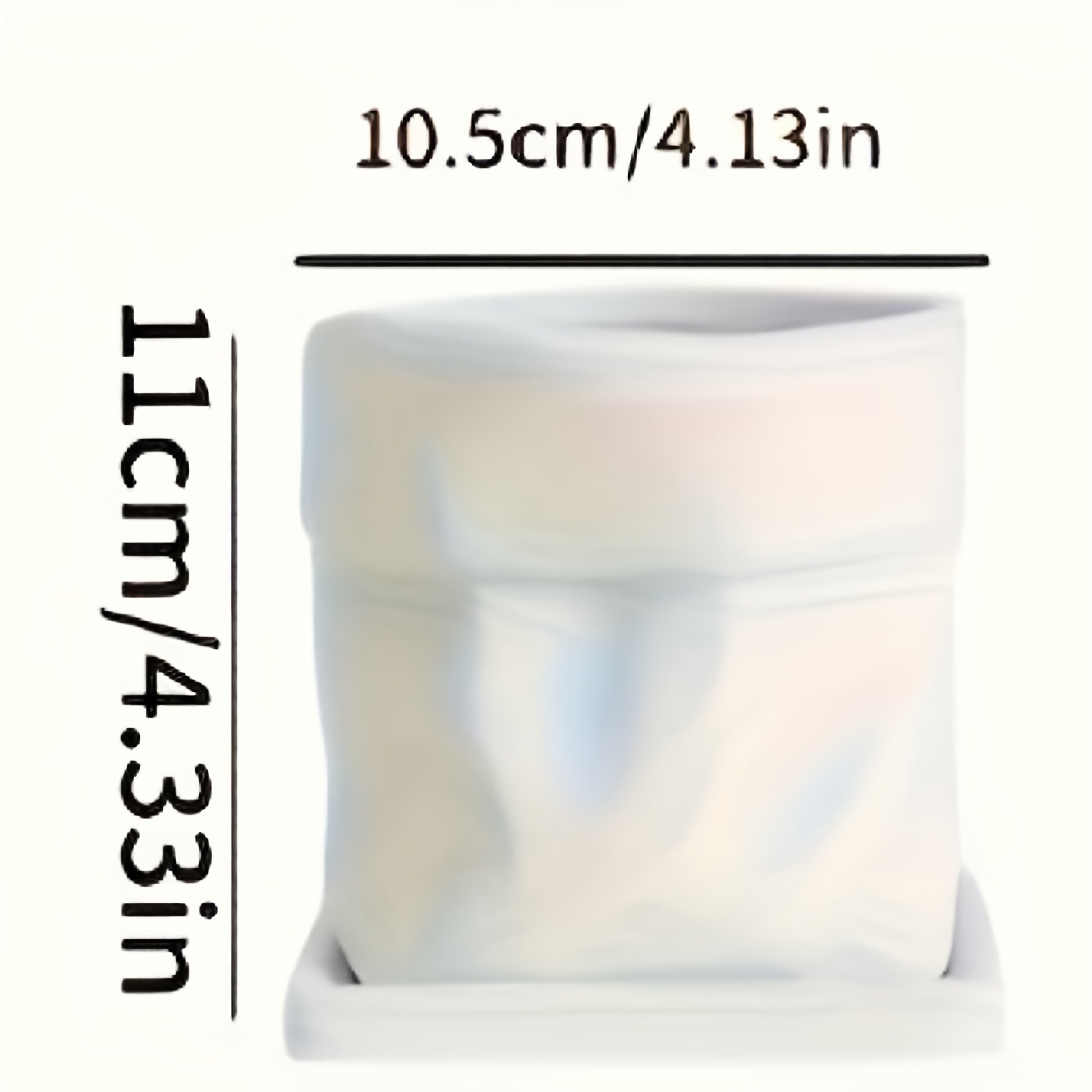 Blomkruka med bricka - 11cm - CC Krukan