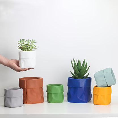 Blomkruka med bricka - 11cm - CC Krukan