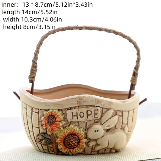 Kanin Blomkruka - 18cm - 2 Olika Modeller - CC Krukan