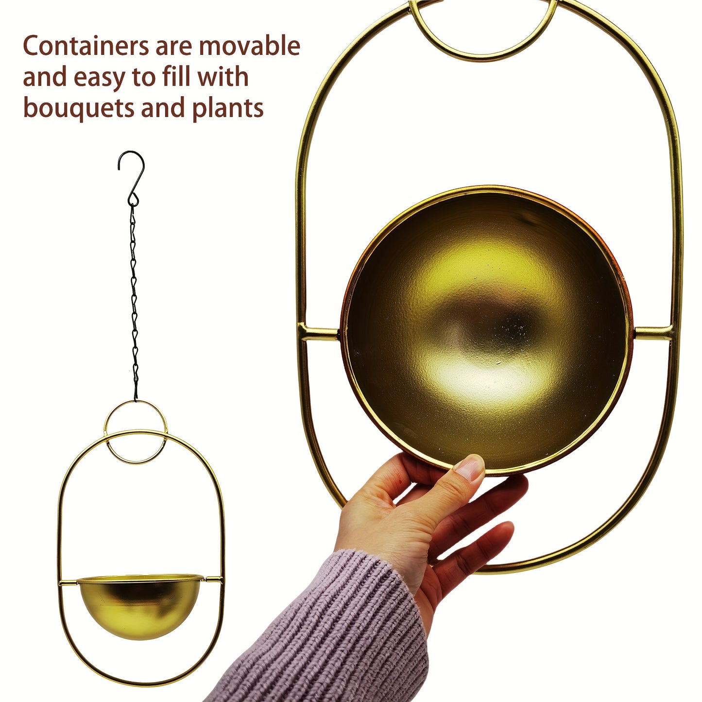 Hängande Smidda Järn - 63cm - 3 Olika Färger - CC Krukan