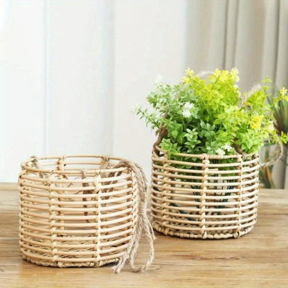 Hängande Vävt Planteringskorg - 53cm - CC Krukan