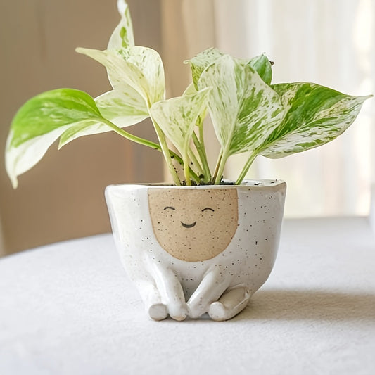 Ansikte Blomkruka - 14,5cm - CC Krukan
