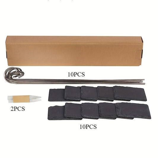 1pk-10st Etiketter + 2st Stenpennor - 40cm - CC Krukan
