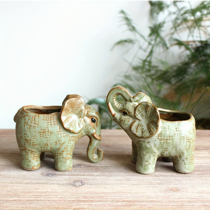 Elefant Blomkruka - 10/11,5cm - 2 Modeller - CC Krukan