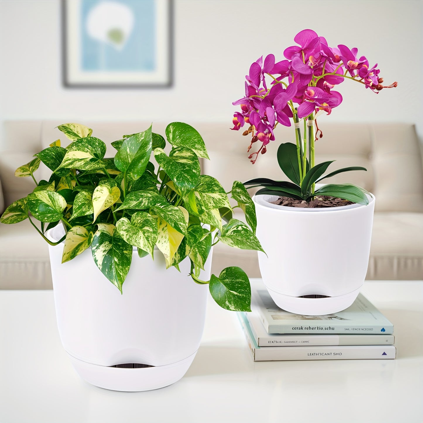 Självbevarande kruka - 13/16,5cm - 3 Olika Färger - CC Krukan